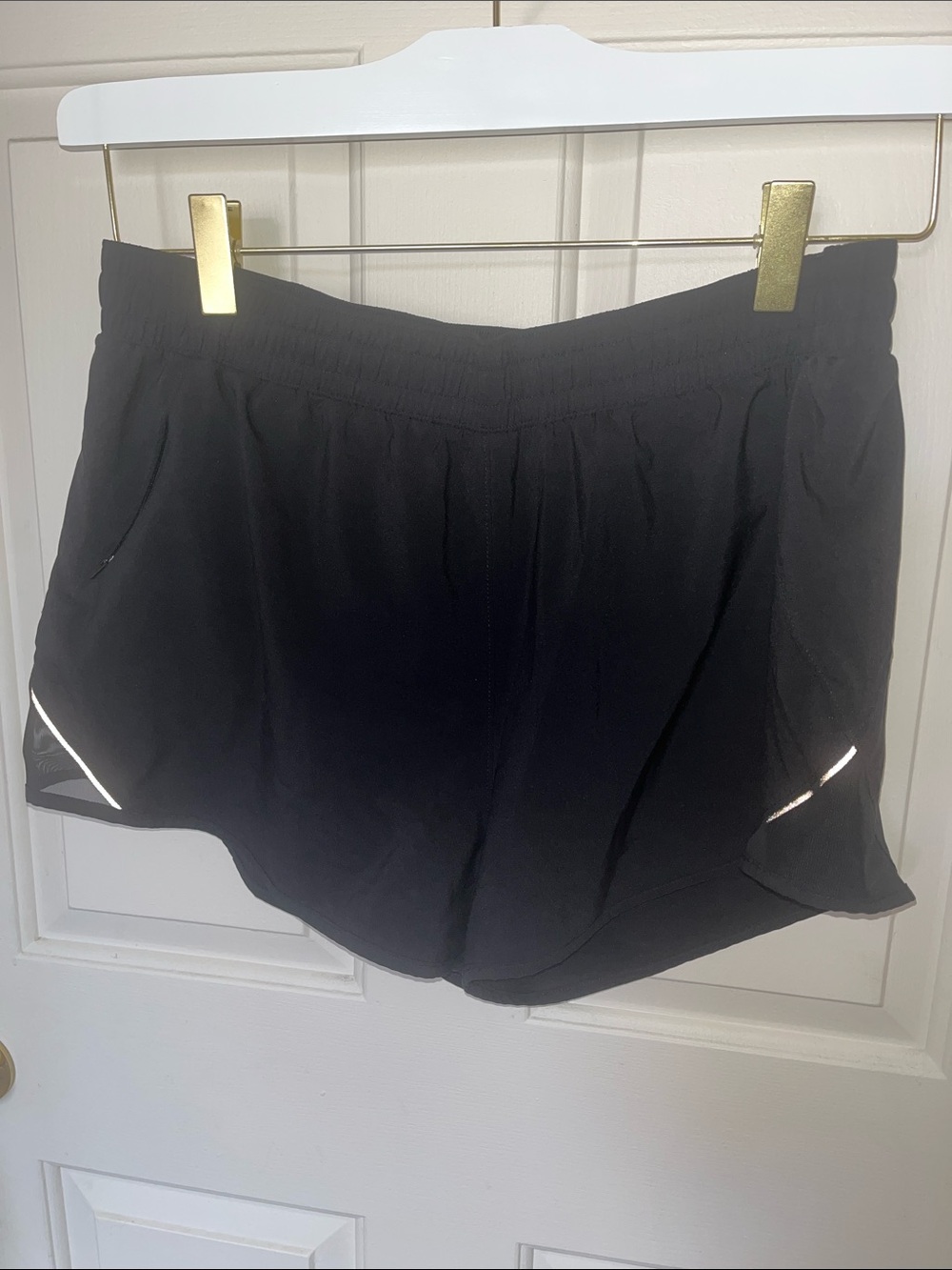 all in motion Black Athletic Running Shorts with Reflective Trim